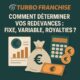 Redevances: comment les déterminer : fixe, variable, royalties ?