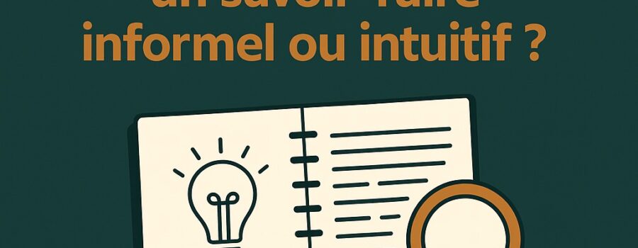 formalisation savoir-faire
