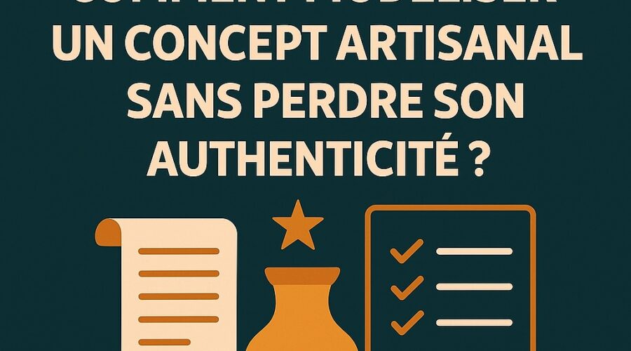 Comment modéliser un concept artisanal sans perdre son authenticité ?